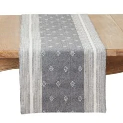 Saro Lifestyle Diamond Patterned Woven Stripe Table Runner, 16"x72", Gray 7 Saro Lifestyle Diamond Patterned Woven Stripe Table Runner, 16"x72", Gray -Saro Lifestyle GUEST 8b6ac035 7246 4652 9125 385cea9914db