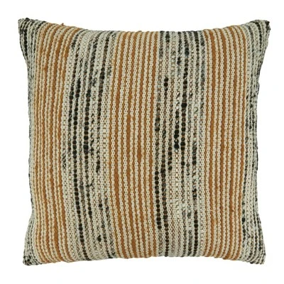 Saro Lifestyle Saro Lifestyle Throw Pillow Cover With Stripe Design 6 Saro Lifestyle Saro Lifestyle Throw Pillow Cover With Stripe Design - Image 4