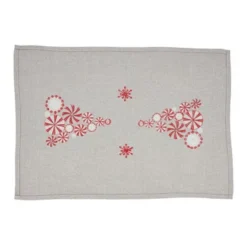 Saro Lifestyle Holiday Placemats With Peppermint Christmas Tree Design (Set Of 4)