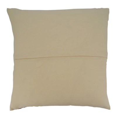 Saro Lifestyle Saro Lifestyle Cotton Pillow Cover With Striped Design, Natural, 20" 3 Saro Lifestyle Saro Lifestyle Cotton Pillow Cover With Striped Design, Natural, 20"