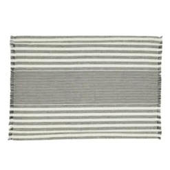 Saro Lifestyle Cotton Placemats With Stripe Design (Set Of 4)