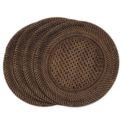 Saro Lifestyle Handmade Rattan Charger (Set Of 4) 4 Saro Lifestyle Handmade Rattan Charger (Set Of 4) - Image 2
