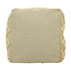 Saro Lifestyle Tufted Pouf With Foil Print Design -Saro Lifestyle GUEST 90bf612c 6af2 4078 ab27 386fdd2afc4b