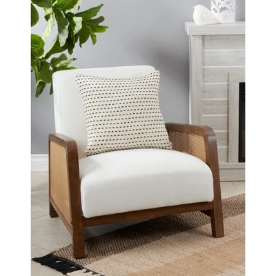 Saro Lifestyle Stitch Line Decorative Pillow Cover, Beige, 18" 4 Saro Lifestyle Stitch Line Decorative Pillow Cover, Beige, 18" - Image 2