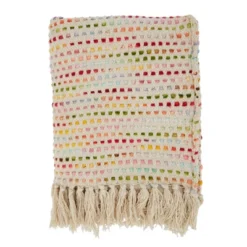 Saro Lifestyle Tasseled Throw With Confetti Design -Saro Lifestyle GUEST 91d681e3 8c90 4008 becd 105015aeb1eb