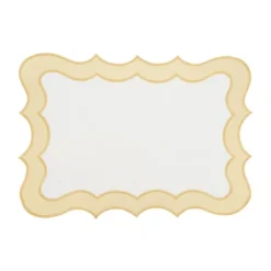 Saro Lifestyle Scallop Border Bliss Placemat (Set Of 4) -Saro Lifestyle GUEST 9242c9a8 200a 4257 aca7 1f63c7d03b22