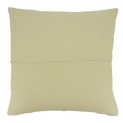 Saro Lifestyle Stripe Design Woven Throw Pillow With Down Filling, 20", Beige