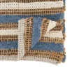 Saro Lifestyle Table Runner With Striped Chindi Design, Blue, 16" X 72" -Saro Lifestyle GUEST 947361e4 7380 44cf a006 be191f8ae760