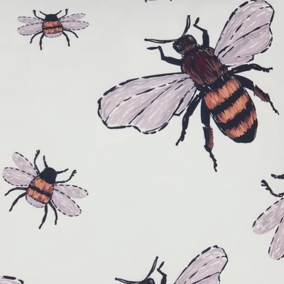 Saro Lifestyle Adorable Bumble Bee Outdoor Pillow With Poly Fill, 18"x18", Off-White 4 Saro Lifestyle Adorable Bumble Bee Outdoor Pillow With Poly Fill, 18"x18", Off-White - Image 2