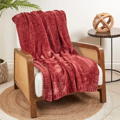 Saro Lifestyle Warmth Of Chenille Knit Throw 4 Saro Lifestyle Warmth Of Chenille Knit Throw - Image 2