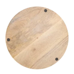 Saro Lifestyle Rustic Charm Wooden Charger Plate (Set Of 4), 13"x13", Beige