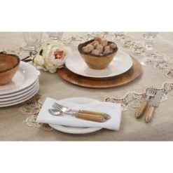 Saro Lifestyle Elegant Tablecloth With Lace Rose Border 13 Saro Lifestyle Elegant Tablecloth With Lace Rose Border -Saro Lifestyle GUEST 9856cfae b3dc 439b adde 85e59323045a