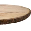 Saro Lifestyle Bark Edge Wood Charger, 14" Ø Round, Natural (Set Of 4)