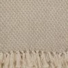 50"x60" Classic Tassel Trim Throw Blanket Beige - Saro Lifestyle -Saro Lifestyle GUEST 9b1932b0 894e 42ac b256 f75c2e3d6078