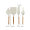 Saro Lifestyle Artisan Cork Handle Cheese Cutlery Set, Beige -Saro Lifestyle GUEST 9b8befb1 bbca 4061 b591 911795eae222