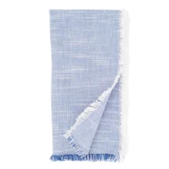 Saro Lifestyle Cotton Napkins With Two-Tone Fringe Design