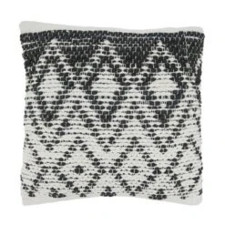 18"x18" Diamond Design Woven Square Pillow Cover - Saro Lifestyle 12 18"x18" Diamond Design Woven Square Pillow Cover - Saro Lifestyle -Saro Lifestyle GUEST a156e81d 9283 4c99 96e6 de442a7d52c0