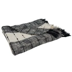 Saro Lifestyle Cotton Throw With Striped Design -Saro Lifestyle GUEST a1b98ced 0159 4658 836a eacd3c46e12e
