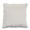 Saro Lifestyle Smocked Velvet Decorative Pillow Cover, Beige, 20"