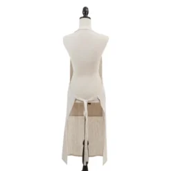 Saro Lifestyle Striped Design Apron, Full, Natural -Saro Lifestyle GUEST a28ad000 e8db 4b47 b122 bbbb10a08d9f