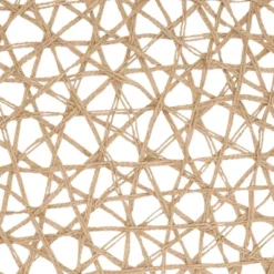 Saro Lifestyle Wire Nest Duo Placemat (Set Of 4), 15"x15", Beige -Saro Lifestyle GUEST a3044ef3 50f3 438d ad56 96cb7bb18206