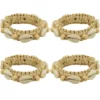 Saro Lifestyle Natural Napkin Rings With Seashell Design (Set Of 4) -Saro Lifestyle GUEST a39cecd0 43e2 485d b676 ea20d1f7494e