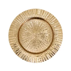 Saro Lifestyle Ribbed Border Charger (Set Of 4) -Saro Lifestyle GUEST a425ece9 03bc 4c69 9f8f feb325244a3f