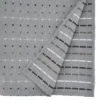 Saro Lifestyle 104" X 65" Cotton Stitched Squares Tablecloth Gray: Geometric Rectangle, Machine Washable