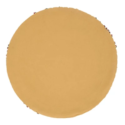 Saro Lifestyle Holiday Harmony Beaded Wreath Border Placemat (Set Of 4) 3 Saro Lifestyle Holiday Harmony Beaded Wreath Border Placemat (Set Of 4)