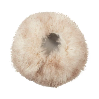Saro Lifestyle Mongolian Lamb Fur Stool 5 Saro Lifestyle Mongolian Lamb Fur Stool - Image 3