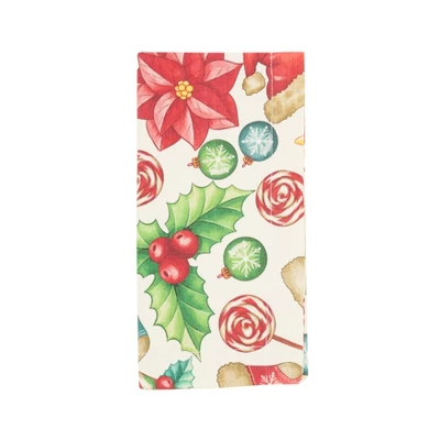 Saro Lifestyle Christmas Napkin (Set Of 4), 20", Multi 6 Saro Lifestyle Christmas Napkin (Set Of 4), 20", Multi - Image 4