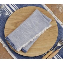 Saro Lifestyle Cotton Napkins With Two-Tone Fringe Design 11 Saro Lifestyle Cotton Napkins With Two-Tone Fringe Design -Saro Lifestyle GUEST ac7fec19 5bae 46d0 9ee8 8cb679317e88