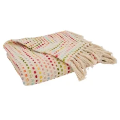 Saro Lifestyle Tasseled Throw With Confetti Design -Saro Lifestyle GUEST ad55fadd 903e 4fd1 ab83 240241b0338d