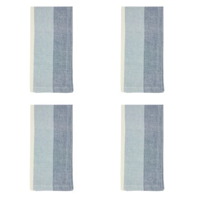 Saro Lifestyle Stripe Design Cotton Table Napkins (Set Of 4) 4 Saro Lifestyle Stripe Design Cotton Table Napkins (Set Of 4) - Image 2