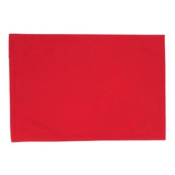Saro Lifestyle Poinsettia Placemat, 13"x19" Oblong, Red (Set Of 4)