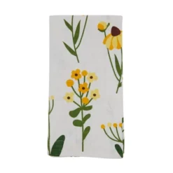 Saro Lifestyle Daisy Floral Design Cotton Table Napkins (Set Of 4), 20", Yellow 9 Saro Lifestyle Daisy Floral Design Cotton Table Napkins (Set Of 4), 20", Yellow -Saro Lifestyle GUEST afc6cafb 60d0 4e30 99fa 164f265bc691