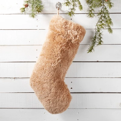 Saro Lifestyle Cozy Delight Lamb Fur Stocking 4 Saro Lifestyle Cozy Delight Lamb Fur Stocking - Image 2