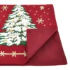 Saro Lifestyle Christmas Tree Design Holiday Table Runner, 13"x72", Red -Saro Lifestyle GUEST b00ada11 7763 48a8 ade9 8d85076648a0