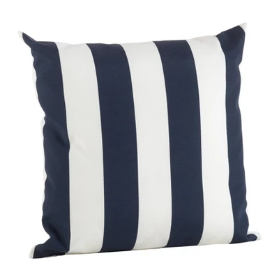 17"x17" Striped Poly Filled Indoor/Outdoor Accent Square Throw Pillow - Saro Lifestyle 5 17"x17" Striped Poly Filled Indoor/Outdoor Accent Square Throw Pillow - Saro Lifestyle - Image 3