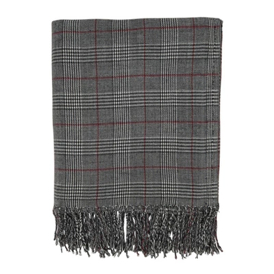 50"x60" Traditional Plaid Throw Blanket - Saro Lifestyle 3 50"x60" Traditional Plaid Throw Blanket - Saro Lifestyle