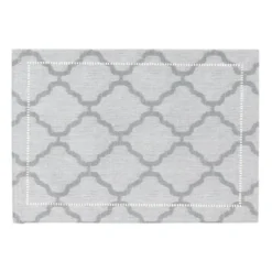 Saro Lifestyle Placemats With Laser-Cut Hemstitch Border (Set Of 4) 12 Saro Lifestyle Placemats With Laser-Cut Hemstitch Border (Set Of 4) -Saro Lifestyle GUEST b324d3f4 81c6 4764 992d d06ad1e457e6