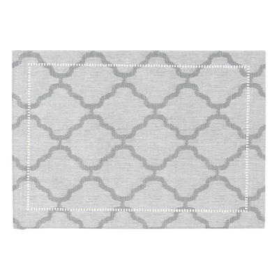 Saro Lifestyle Placemats With Laser-Cut Hemstitch Border (Set Of 4) 7 Saro Lifestyle Placemats With Laser-Cut Hemstitch Border (Set Of 4) - Image 5