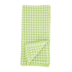 Saro Lifestyle Table Napkins With Gingham Design