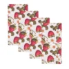 Saro Lifestyle Breezy Juicy Strawberry Napkin (Set Of 4), 20"x20", Multicolored -Saro Lifestyle GUEST b4b0f4d3 d607 4328 abac 72900cea8a0a
