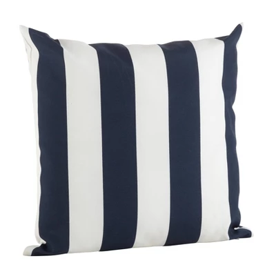 17"x17" Striped Poly Filled Indoor/Outdoor Accent Square Throw Pillow - Saro Lifestyle 3 17"x17" Striped Poly Filled Indoor/Outdoor Accent Square Throw Pillow - Saro Lifestyle