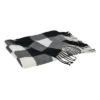 Buffalo Plaid Check Pattern With Tassel Trim Throw Blanket - Saro Lifestyle -Saro Lifestyle GUEST b8352a5a 030b 4261 910f 57fa3cee97e4