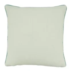 18"x18" Coral Design With Poly Filling Square Throw Pillow Aqua Blue - Saro Lifestyle