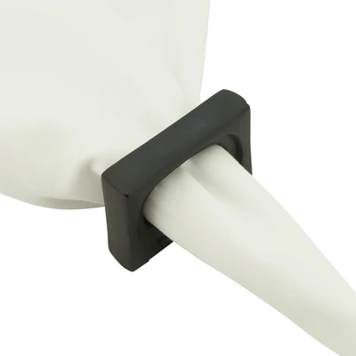 Saro Lifestyle Napkin Rings With Rectangle Design (Set Of 4) 4 Saro Lifestyle Napkin Rings With Rectangle Design (Set Of 4) - Image 2