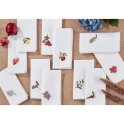 Saro Lifestyle Table Napkins With Embroidered Autumn Leaf Design (Set Of 4) -Saro Lifestyle GUEST bbcf605f 0a00 4fce a441 c4d3668551b7