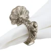 Saro Lifestyle Turkey Napkin Ring, Silver (Set Of 4) -Saro Lifestyle GUEST bbe8d376 e737 43ba a190 ff46a9a5f49f
